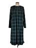 Assorted Brands Plaid Green Casual Dress Size L - photo 1