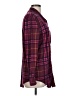 It's Plaid Burgundy Long Sleeve Blouse Size L - photo 4
