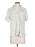 Frankies Bikinis Green Short Sleeve Blouse Size S - photo 1
