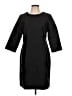 Talbots 100% Polyester Solid Black Casual Dress Size 10 - photo 1