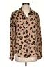 L'Agence Animal Print Tan Long Sleeve Blouse Size XXS - photo 1