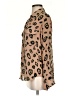 L'Agence Animal Print Tan Long Sleeve Blouse Size XXS - photo 5