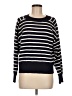 TRUTH BY REPUBLIC Stripes Black Pullover Sweater Size M - photo 1