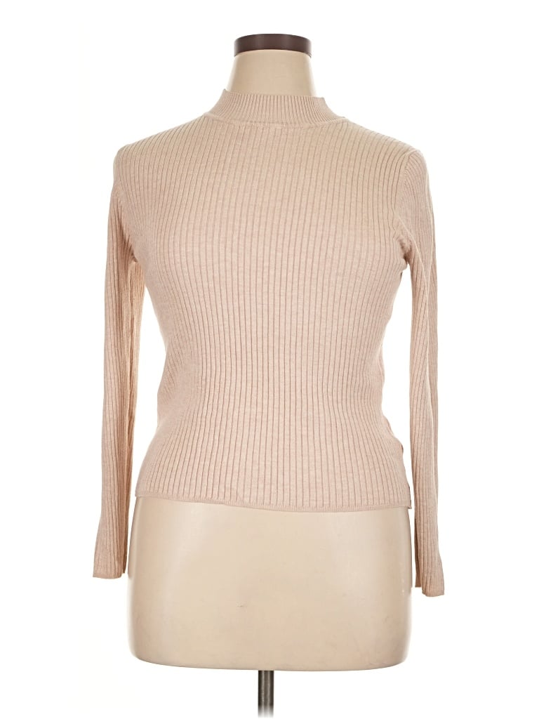 Pre-owned Primark Turtleneck Sweater In Brown