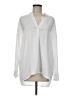 Soft Surroundings 100% Polyester White Long Sleeve Blouse Size M - photo 1