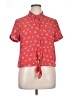 Hippie Rose 100% Polyester Red Short Sleeve Blouse Size XL - photo 1