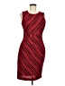 Calvin Klein Stripes Red Cocktail Dress Size M (estimated) - photo 1
