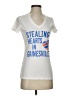 SOFFE 100% Cotton White Short Sleeve T-Shirt Size S - photo 1
