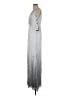 Adrianna Papell 100% Polyester Silver Gray Cocktail Dress Size 8 - photo 5