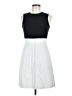 Theory Color Block Gray Casual Dress Size 6 - photo 1