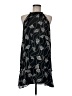 Assorted Brands 100% Polyester Graphic Black Cocktail Dress Size EU 36 / US 6 - photo 1