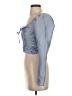 Topshop Blue Long Sleeve Top Size 4 - photo 5