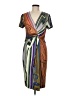 Escada Graphic Brown Cocktail Dress Size EU 40 / US 10 - photo 1