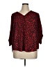 Torrid 100% Polyester Animal Print Red 3/4 Sleeve Blouse Size 1X Plus (1) - photo 1
