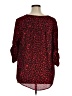 Torrid 100% Polyester Animal Print Red 3/4 Sleeve Blouse Size 1X Plus (1) - photo 2