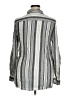 Merona 100% Rayon Stripes Gray Long Sleeve Button-Down Shirt Size XL - photo 2