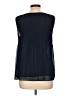 Max Studio 100% Polyester Blue Sleeveless Blouse Size L - photo 2