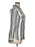 Merona 100% Rayon Stripes Gray Long Sleeve Button-Down Shirt Size XL - photo 4