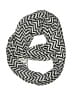 Unbranded 100% Polyester Chevron-herringbone Gray White Scarf One size - photo 1