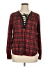 Polly & Esther 100% Polyester Red Long Sleeve Blouse Size XL - photo 1