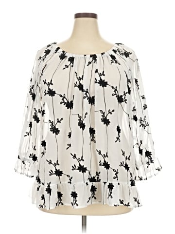 Forgotten Grace 3/4 Sleeve Blouse (view 1)