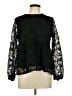 Maurices 100% Polyester Black Long Sleeve Blouse Size L - photo 1
