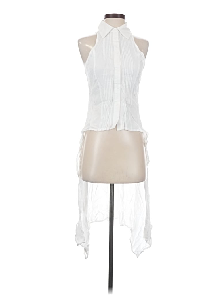 Pre-owned On Twelfth Sleeveless Blouse In White