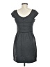 BCBGMAXAZRIA Solid Gray Casual Dress Size 6 - photo 2