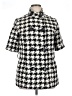Worthington Houndstooth Ivory Black Coat Size L (petite) - photo 1