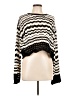 Zara Chevron-herringbone Black Pullover Sweater Size L - photo 1