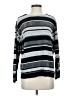 Lizwear by Liz Claiborne Stripes Gray Pullover Sweater Size S - photo 1