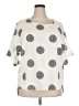 Unbranded 100% Polyester Ivory Short Sleeve Top Size 2X - photo 1