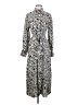 H&M 100% Polyester Animal Print Gray Casual Dress Size XS - photo 1