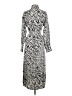 H&M 100% Polyester Animal Print Gray Casual Dress Size XS - photo 2