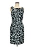 Connected Apparel Graphic Teal Cocktail Dress Size 6 - photo 1