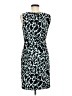 Connected Apparel Graphic Teal Cocktail Dress Size 6 - photo 2