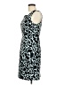 Connected Apparel Graphic Teal Cocktail Dress Size 6 - photo 5