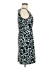 Connected Apparel Graphic Teal Cocktail Dress Size 6 - photo 4