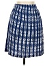 Three Islands Argyle Blue Casual Skirt Size XS - photo 1