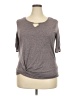 Apt. 9 Gray Short Sleeve Top Size XXL - photo 1