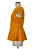Thalia Sodi Yellow Short Sleeve Blouse Size M - photo 5