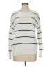 BB Dakota Stripes White Pullover Sweater Size M - photo 1