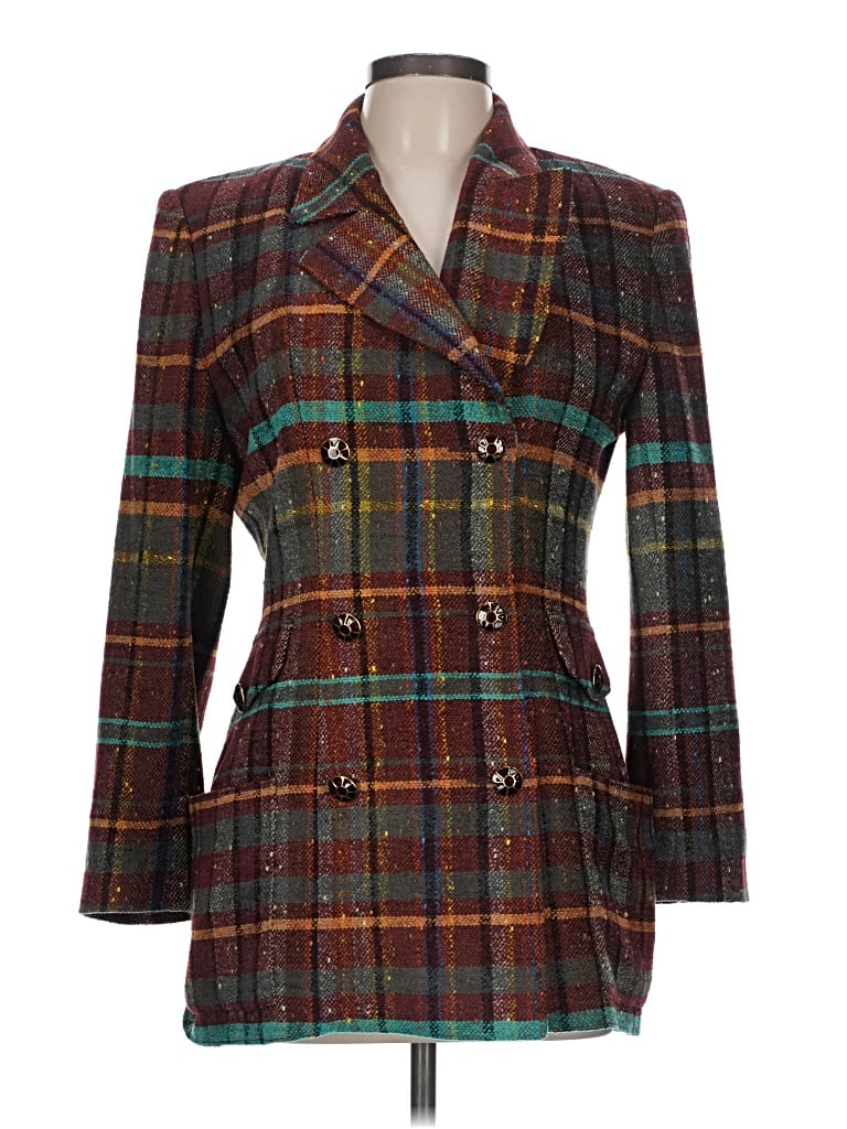 Pre-owned Emanuel Ungaro Wool Blazer Jacket In Brown