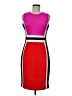 Calvin Klein Color Block Red Cocktail Dress Size 6 - photo 1