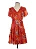 Taylor Paisley Orange Casual Dress Size 2 - photo 1