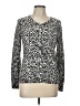 Old Navy Animal Print Silver Pullover Sweater Size L - photo 1
