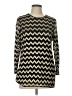 Sara Campbell Chevron-herringbone Black Long Sleeve Top Size L - photo 1