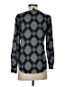 Ann Taylor 100% Polyester Blue Long Sleeve Blouse Size XS - photo 2