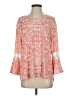 N Touch Orange 3/4 Sleeve Blouse Size S - photo 1