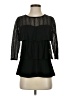 Studio Y Black 3/4 Sleeve Blouse Size S - photo 1
